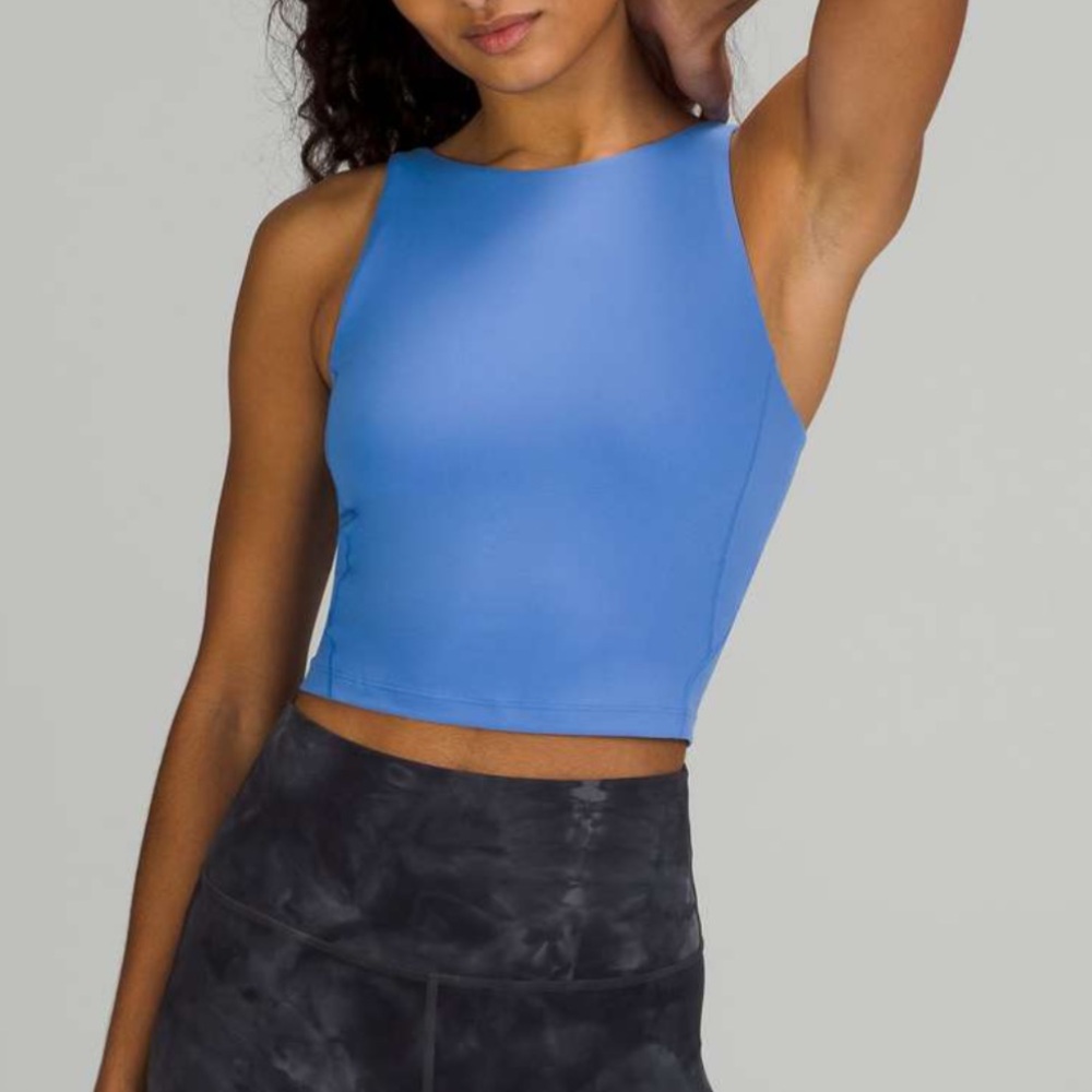 Lululemon Align High-Neck Tank Top in Blue Nile